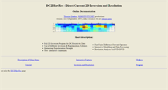 Desktop Screenshot of dc2dinvres.resistivity.net