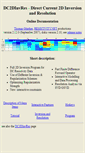 Mobile Screenshot of dc2dinvres.resistivity.net